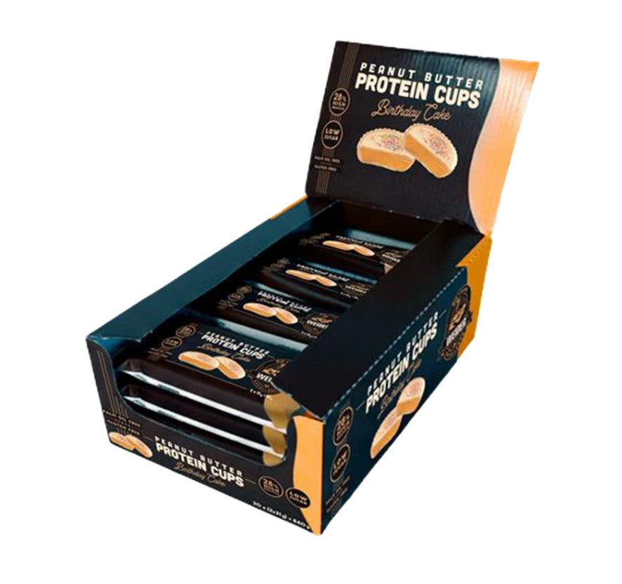 Protein Cups, Peanut Butter Birthday Cake - 20 x 42g - Weider