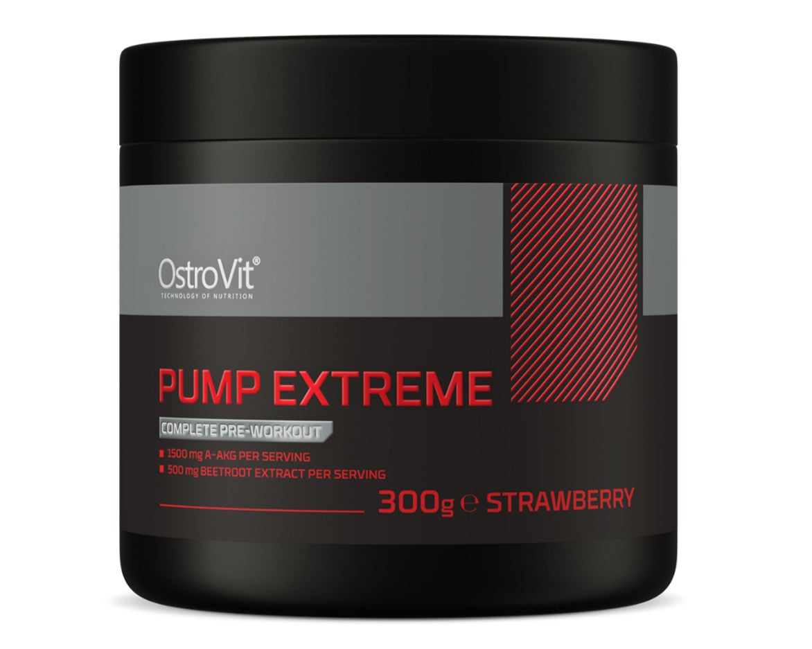Pump Extreme Pre-workout, Strawberry - 300 grams - OstroVit