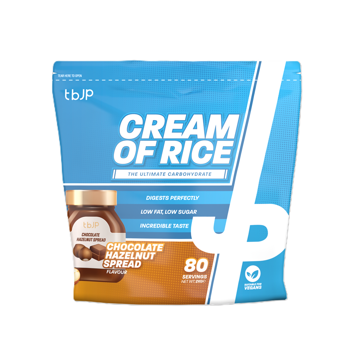 Cream of Rice, Chocolate Hazelnut Spread - 2000 grams - Trained by JP