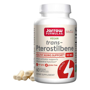 Jarrow Formulas Trans-Pterostilbēns 50 mg – 60 kapsulas