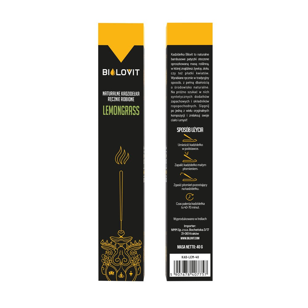 Bilovit dabīgās aromātiskās vīraka nūjiņas Citronzāle – 40 g