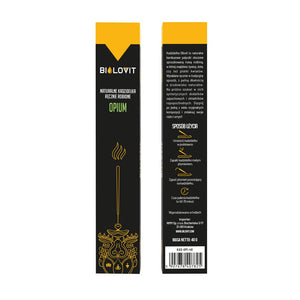 Bilovit dabīgās aromātiskās vīraka nūjiņas Opium - 40 g