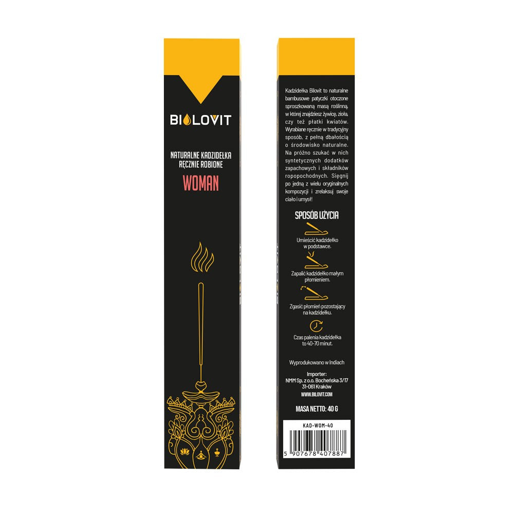 Bilovit dabīgie aromatiskie vīraki Sieviete - 40 g