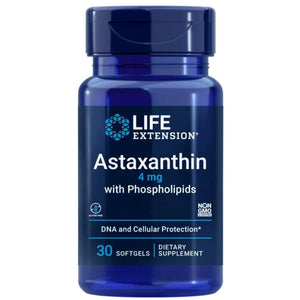 Life Extension 4 mg astaksantinas su fosfolipidais - 30 minkštųjų gelių - Magnis.lt