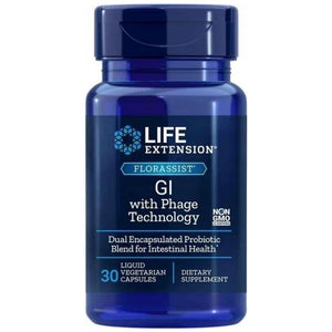 Life Extension Florassist® Probiotic GI ar fāgu tehnoloģiju — 30 kapsulas