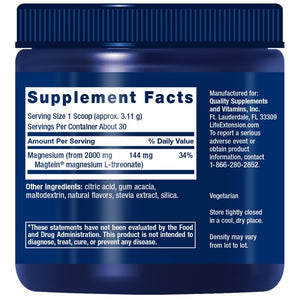 Life Extension Neuro-Mag® magnija L-treonāts, tropu garša - 93,35 g