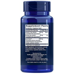 Life Extension vitaminas C, 24 stundu liposomālā formula - 60 kapsulas