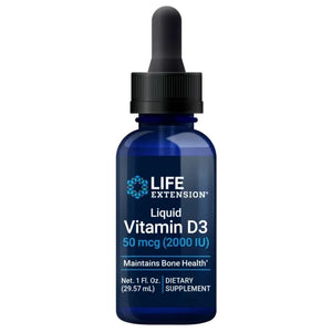 Life Extension D3 vitamīna pilieni 2000 IU – 29,57 ml