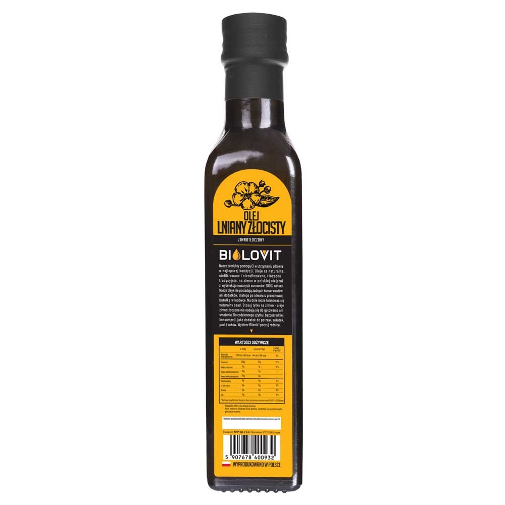 Bilovit Aukstā spieduma linsēklu eļļa - 250 ml