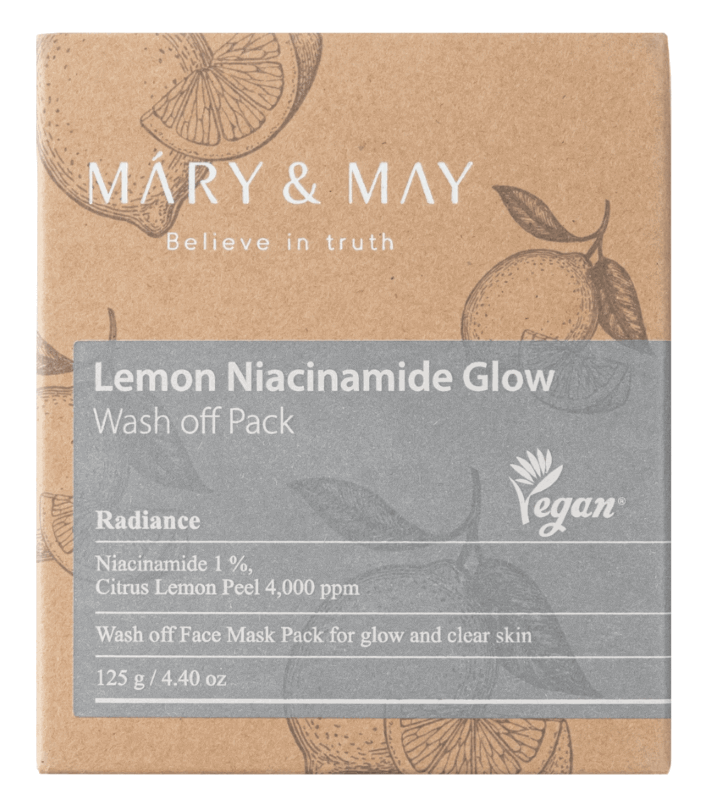 Mary&May Balinošā māla maska Lemon Niacinamide Glow - 125 g