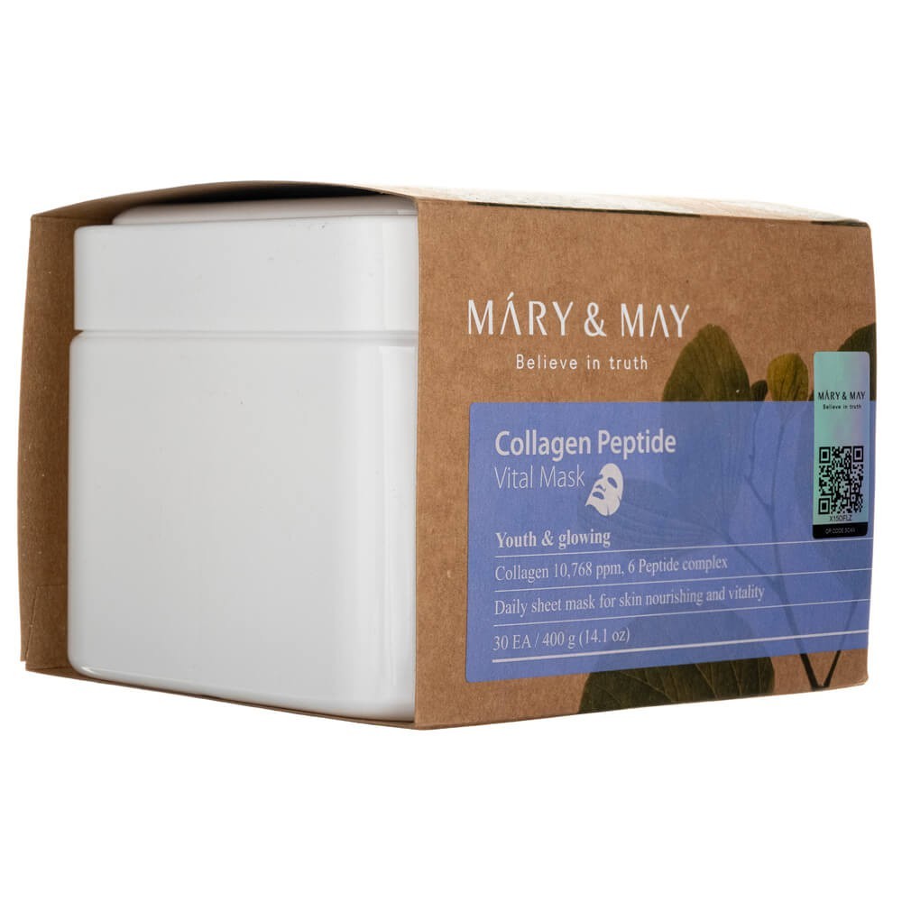 Mary&May kolagēna peptīdu maska - 30 gab.