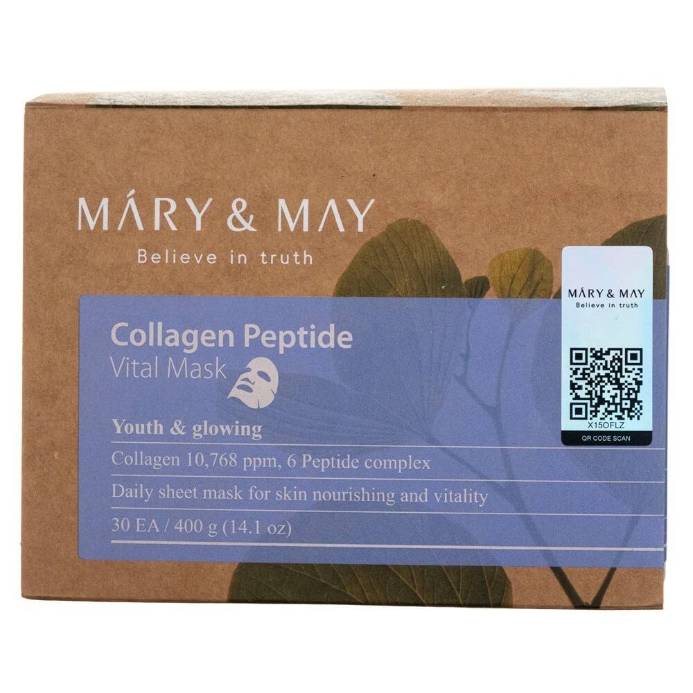Mary&May kolagēna peptīdu maska - 30 gab.