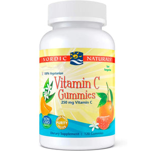 Nordic Naturals Vitaminas C 250 mg vaikams, mandarinas - 120 gelių - Magnis.lt