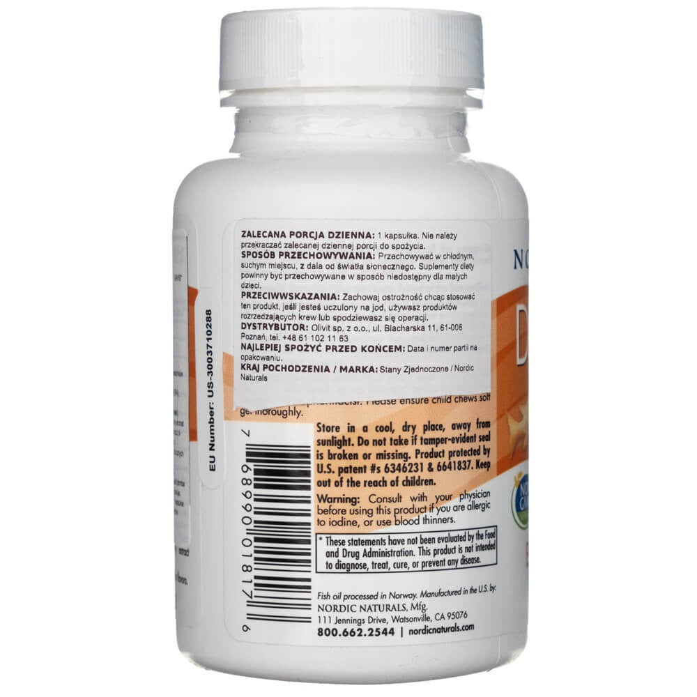 Nordic Naturals Daily Omega Kids Natural Fruit - 30 minkštųjų kapsulių - Magnis.lt