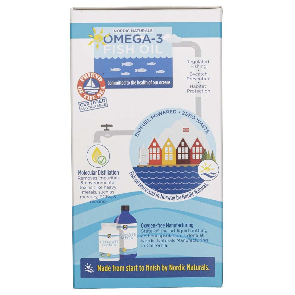Nordic Naturals Ultimate Omega-D3, citrinu aromāta, 250 mg - 60 mīkstās kapsulas