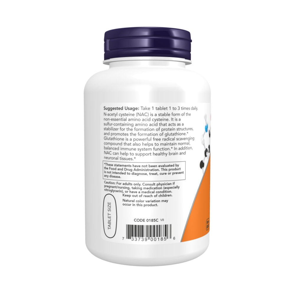 Now Foods NAC N-acetilcisteīns 1000 mg - 120 tabletes