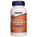 Now Foods D3 vitamīns 1000 SV - 180 mīkstās želejas kapsulas