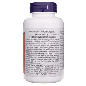 Now Foods Niacinamide 500 mg - 100 kapsulu