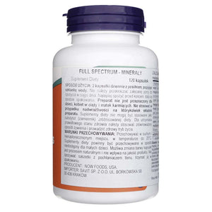 Now Foods pilna spektra minerāli - 120 kapsulas