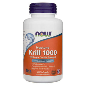 Now Foods Neptūno krils, divkāršs stiprums 1000 mg - 60 mīkstās kapsulas