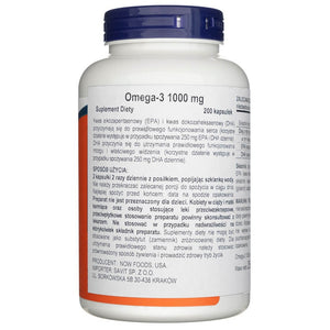 Now Foods Omega-3, 180 EPA / 120 DHA - 200 minkštųjų gelių - Magnis.lt