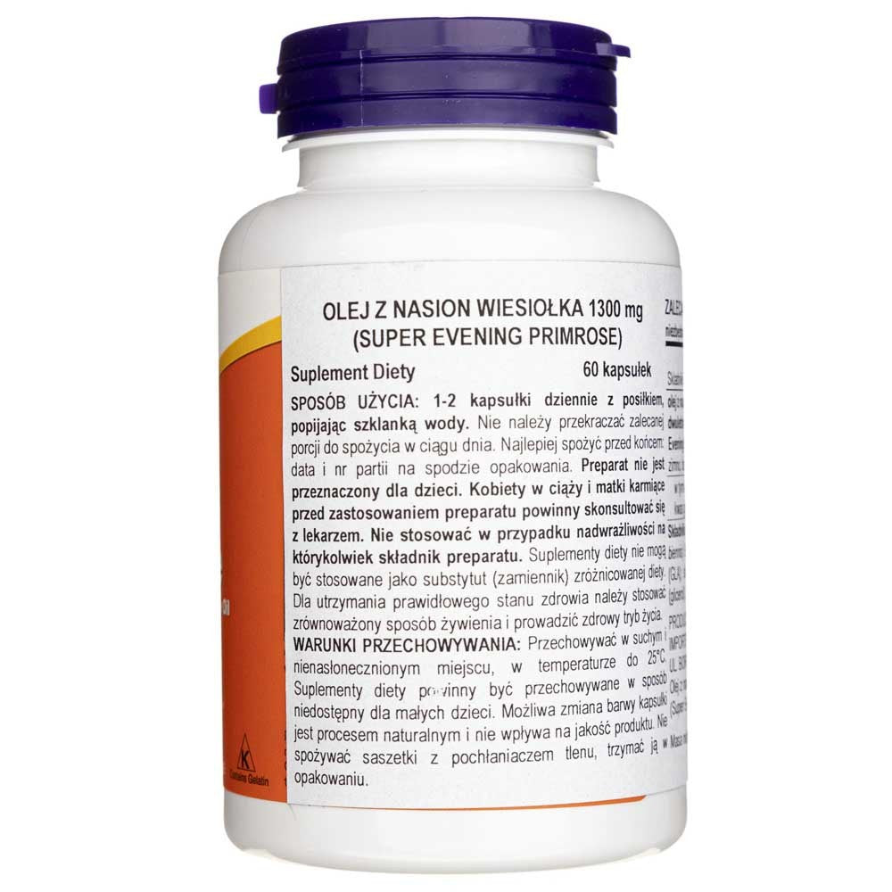 Now Foods Super Primrose 1300 mg - 60 minkštųjų gelių - Magnis.lt