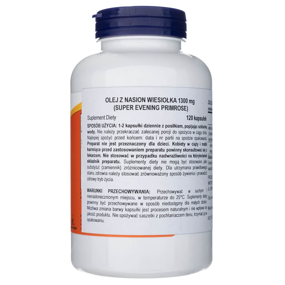 Now Foods Super Primrose 1300 mg - 120 mīkstās želejas kapsulas