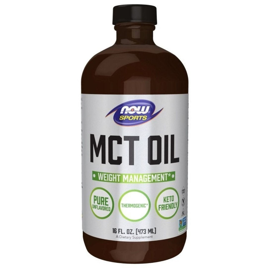 Now Foods bezgaršas šķidrā MCT eļļa - 473 ml