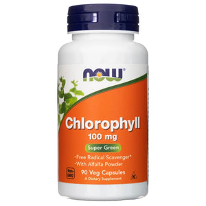 Now Foods Hlorofils 100 mg - 90 kapsulas