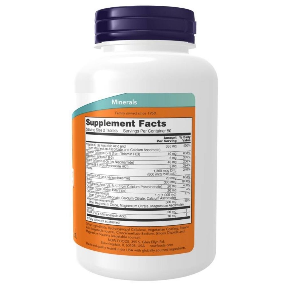 Now Foods Cal-Mag Stress Formula (kalcijs, magnijs, vit. B) - 100 tabletes