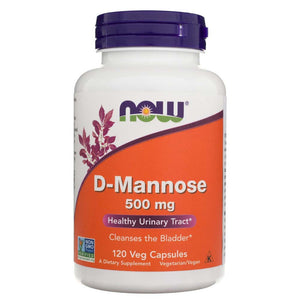Now Foods D-mannoze 500 mg - 120 kapsulas