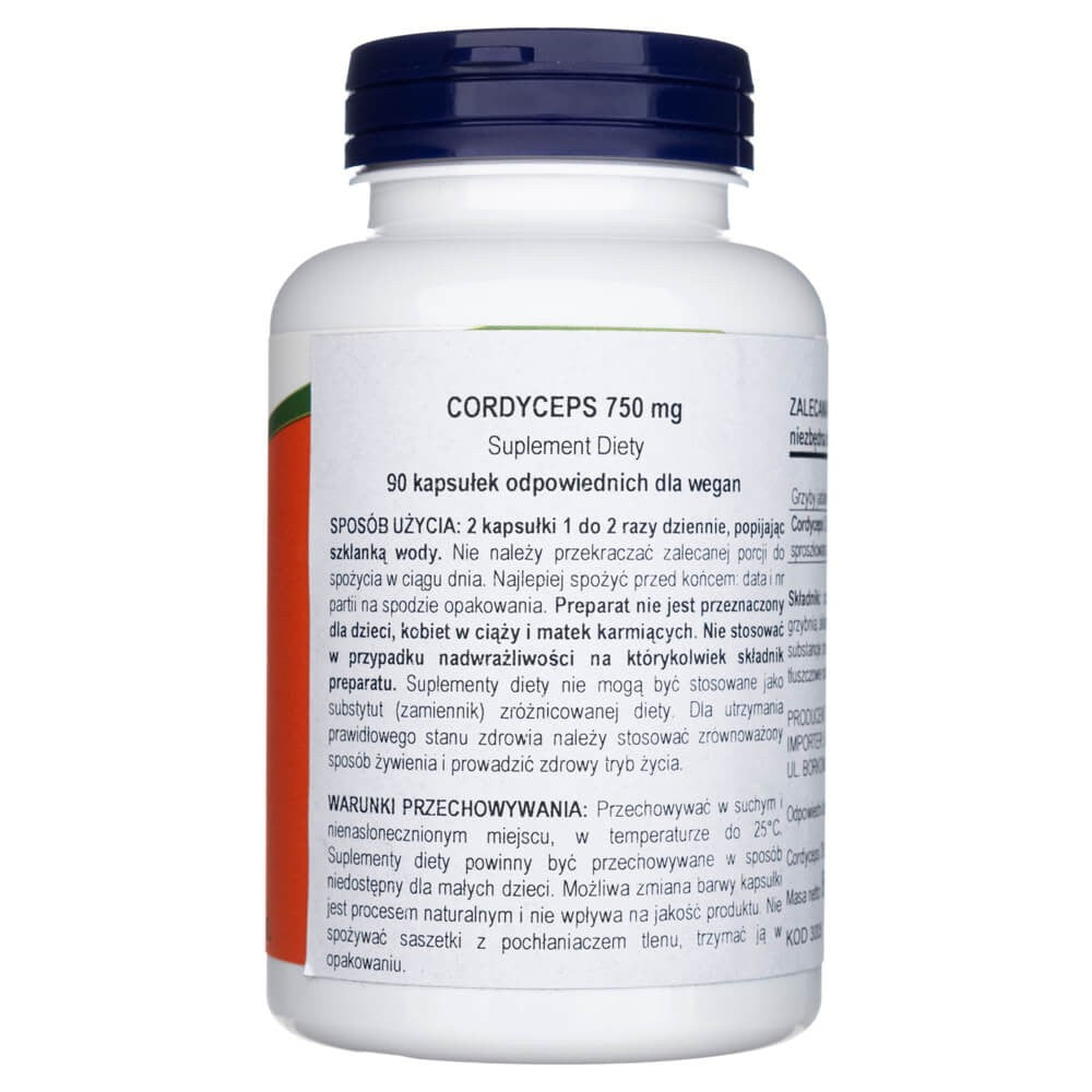Now Foods Kordicepss 750 mg - 90 kapsulas