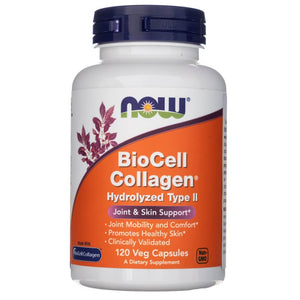 Now Foods BioCell Collagen® hidrolizēts II tipa kolagēns - 120 kapsulas