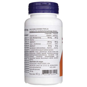 Now Foods alfa lipoīnskābe 100 mg - 60 kapsulas