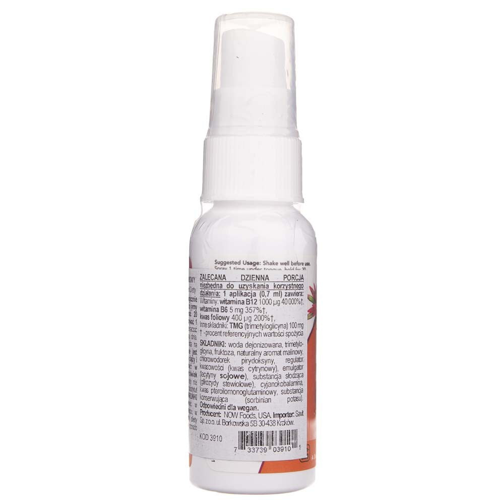 Now Foods B-12 vitamīns liposomāls aerosols - 59 ml
