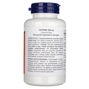 Now Foods Cayenne 500 mg - 100 kapsulas