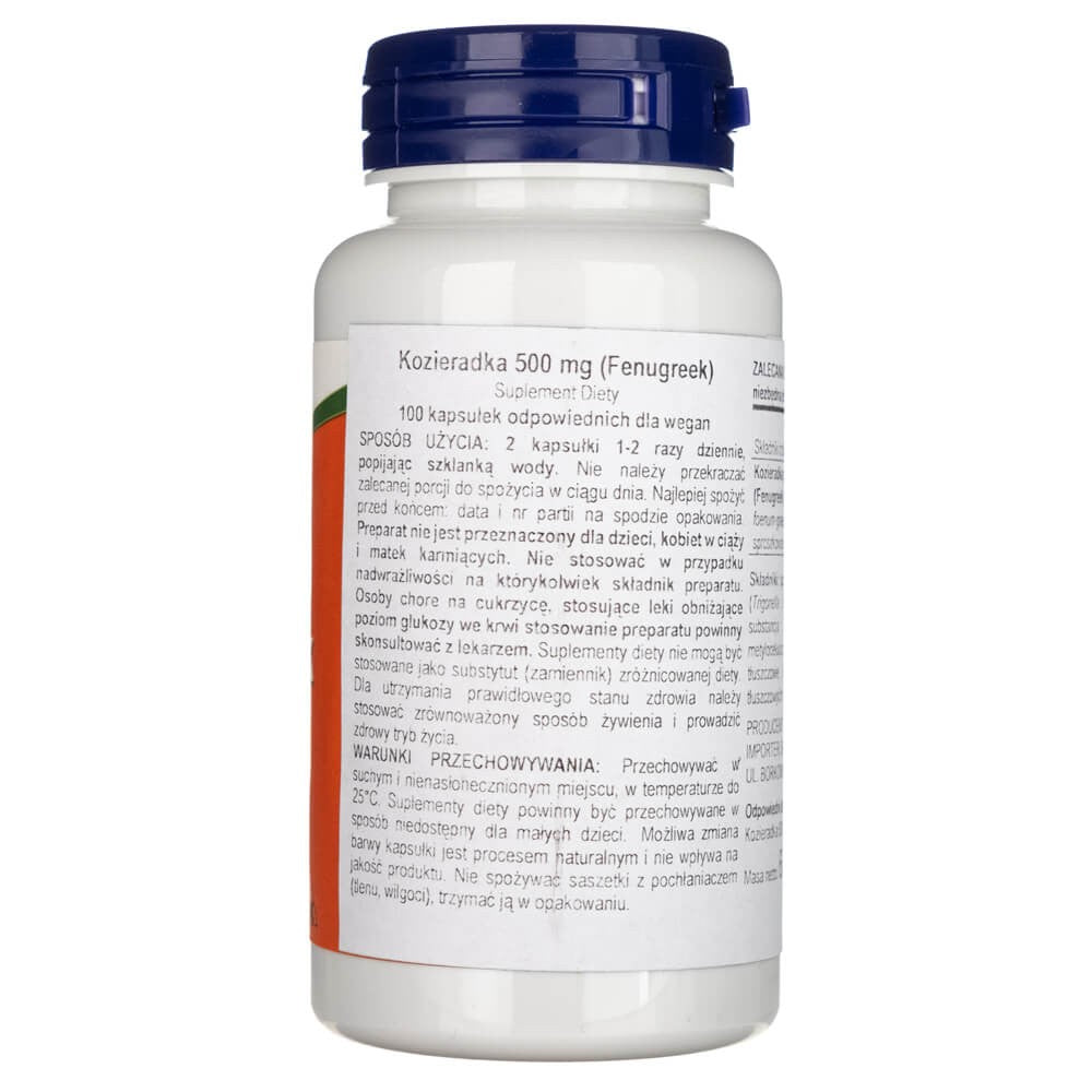 Now Foods sierāboliņš 500 mg - 100 kapsulas