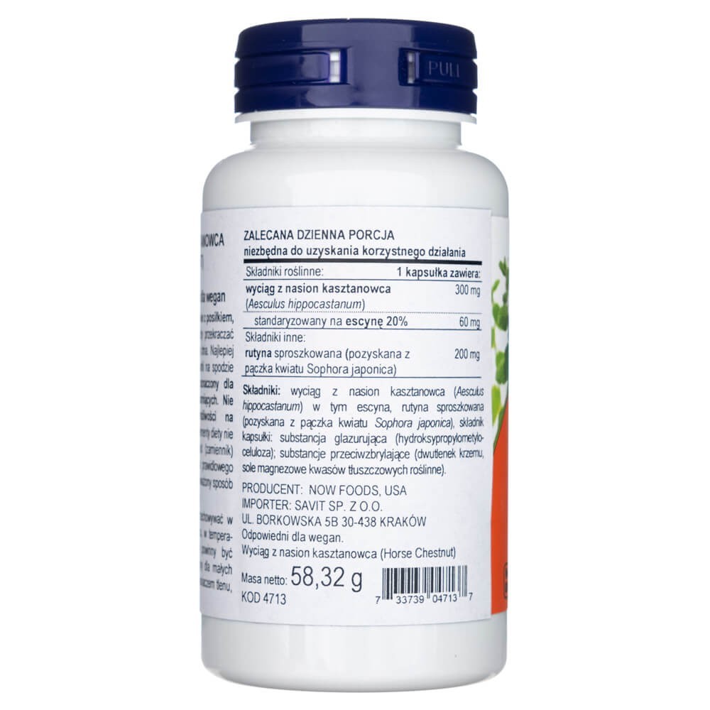 Now Foods Zirgkastaņa 300 mg - 90 kapsulas