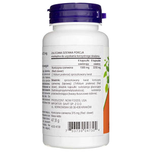 Now Foods Raudonieji dobilai 375 mg - 100 kapsulių - Magnis.lt