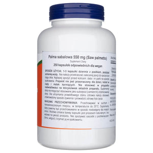 Now Foods Saw Palmetto uogos 550 mg - 250 kapsulių - Magnis.lt