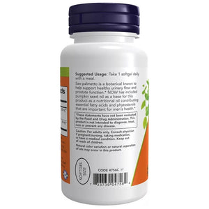 Now Foods Saw Palmetto 320 mg + moliūgų sėklų aliejus - 90 kapsulių - Magnis.lt
