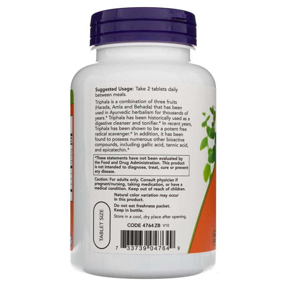 Now Foods Triphala 500 mg - 120 tabletes