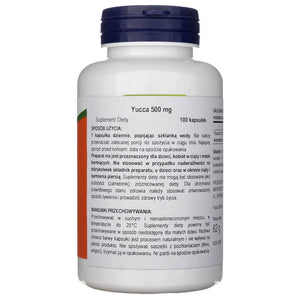 Now Foods Yucca 500 mg - 100 kapsulas