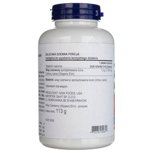 Now Foods Slippery Elm pulveris - 113 g