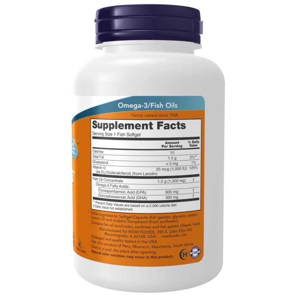 Now Foods Ultra Omega 3-D 1200 mg - 90 kapsulas