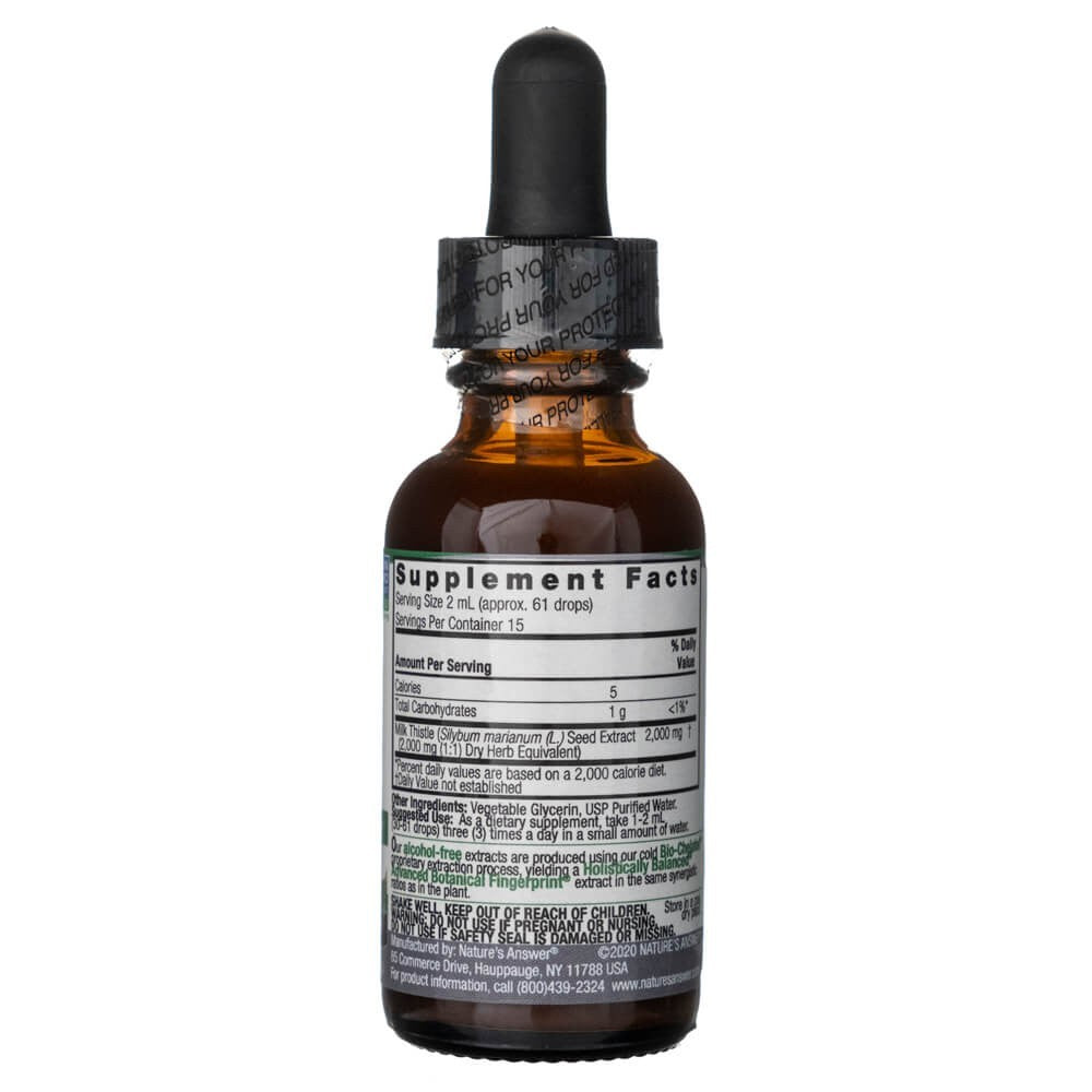 Nature's Answer Pienenes un prīmulas sēklas, šķidrais ekstrakts, bez spirta, 2000 mg - 30 ml