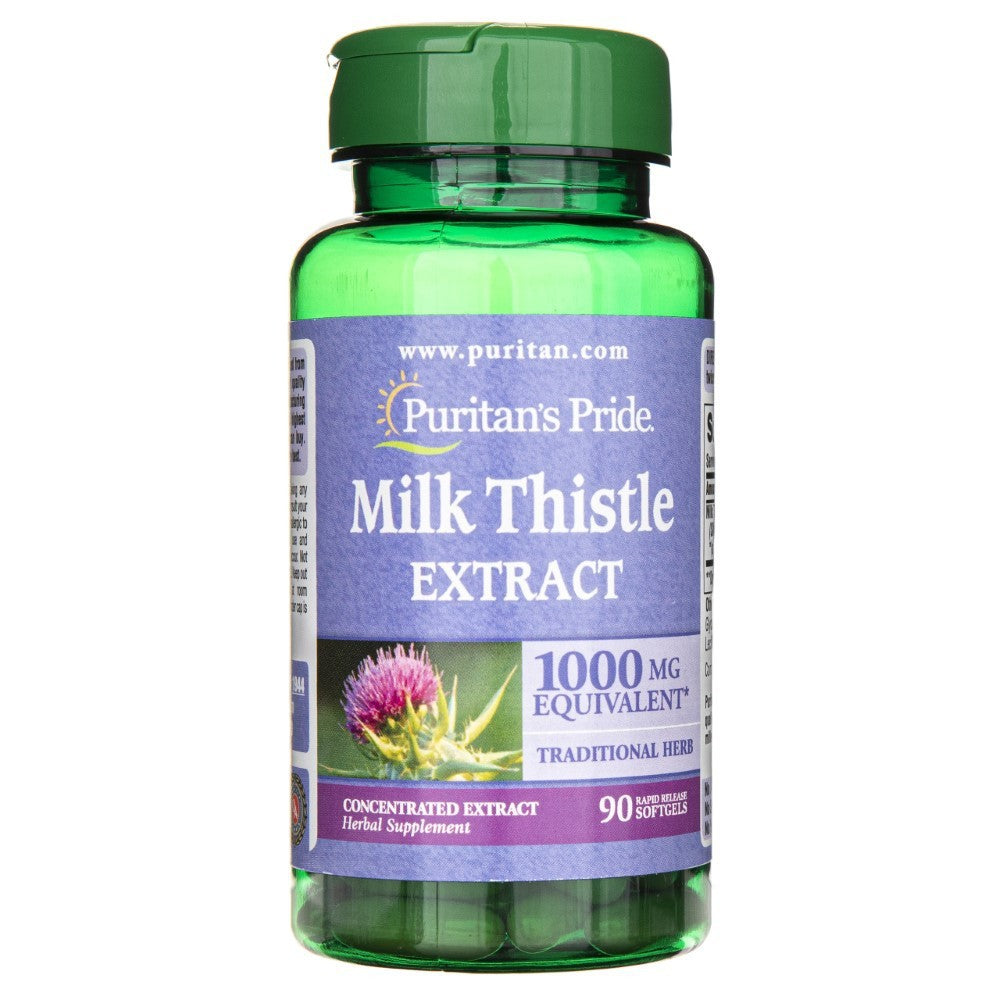Puritan's Pride Pieno raktažolių ekstraktas 1000 mg - 90 minkštųjų gelių - Magnis.lt