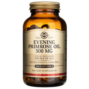 Solgar naktinės žvakės aliejus 500 mg - 180 mīksto kapsulu