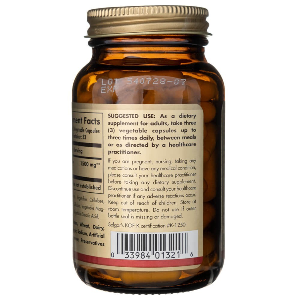 Solgar L-glutamīns 500 mg - 100 kapsulas