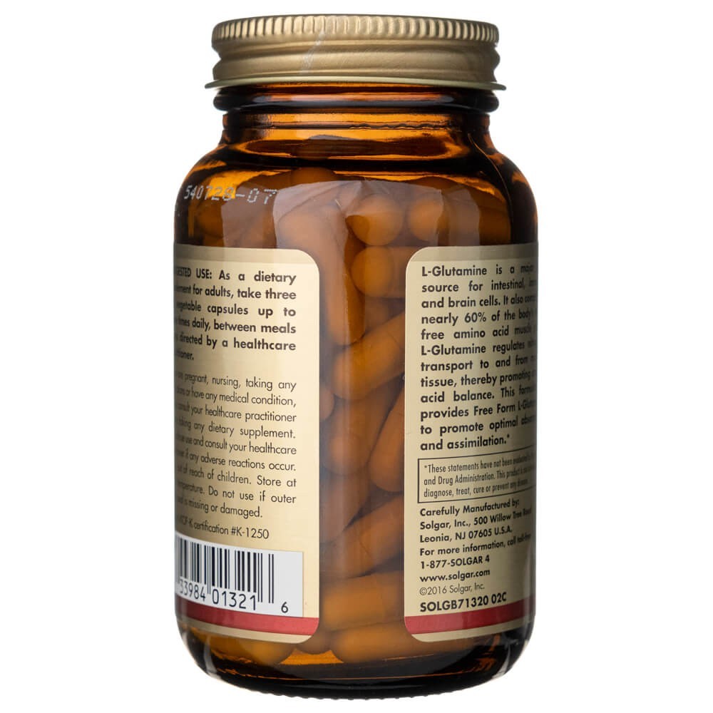 Solgar L-glutamīns 500 mg - 100 kapsulas